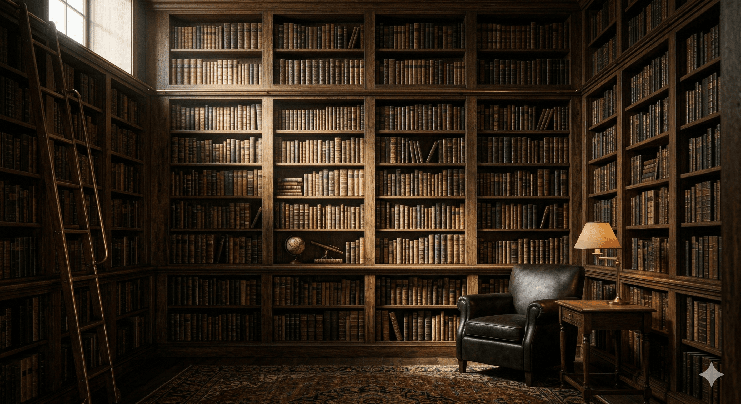 Bibliotheque en chene fume